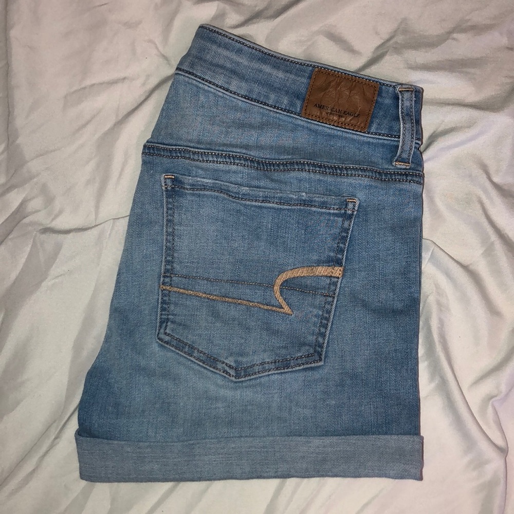 american eagle denim shorts